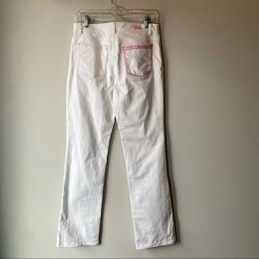 Lilly Pulitzer Vintage White Jeans Bootcut Mid 6